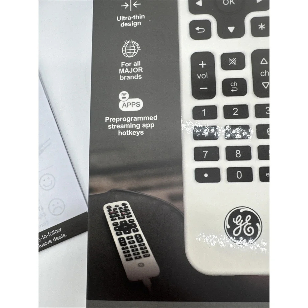 Original 80984 For‎ GE 4 Device Backlit Rechargeable Universal Remote Control